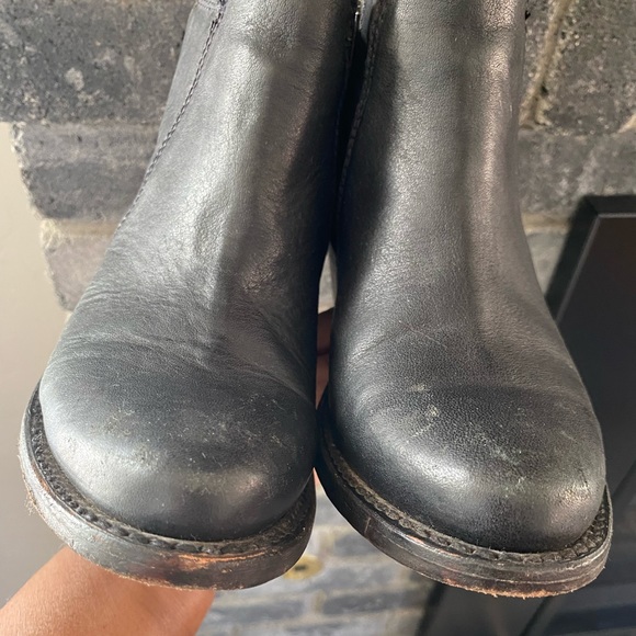 Liberty Black Handmade in Mexico black leather booties Size 6 - Picture 8 of 15